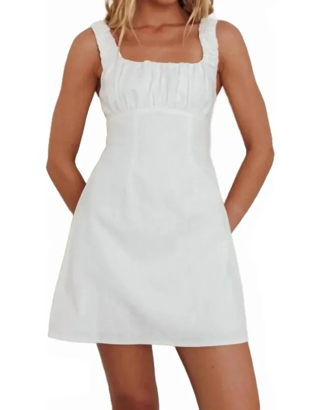 Square Neck Babydoll Mini Dress