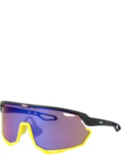 Fila Plastic Sunglasses With Mirrored Lenses