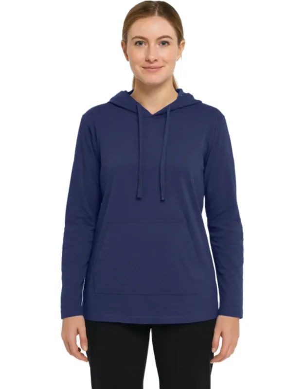 Loose Fit Cotton Lightweight Casual Pullover Drawstring Hoodie With Pocket