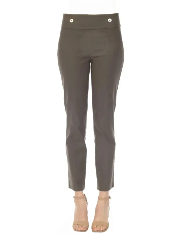 Pull On Slim Straight Ankle Pants