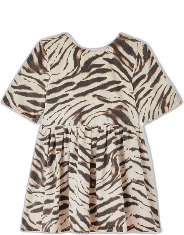 Zebra Denim Dress