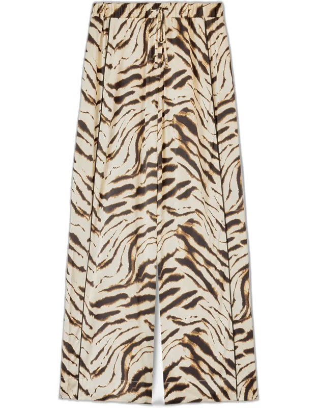 Zebra Satin Trousers