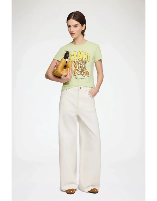 White Lari Straight Jeans