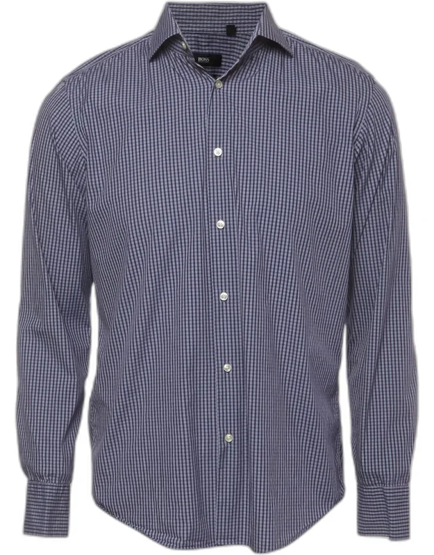 Check Print Stretch Cotton Regular Fit Shirt