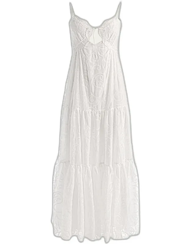 Lace Tiered Maxi Dress
