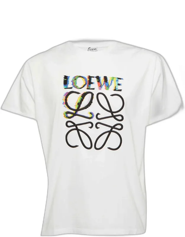 Glitch Anagram Cotton Crew Neck T-shirt
