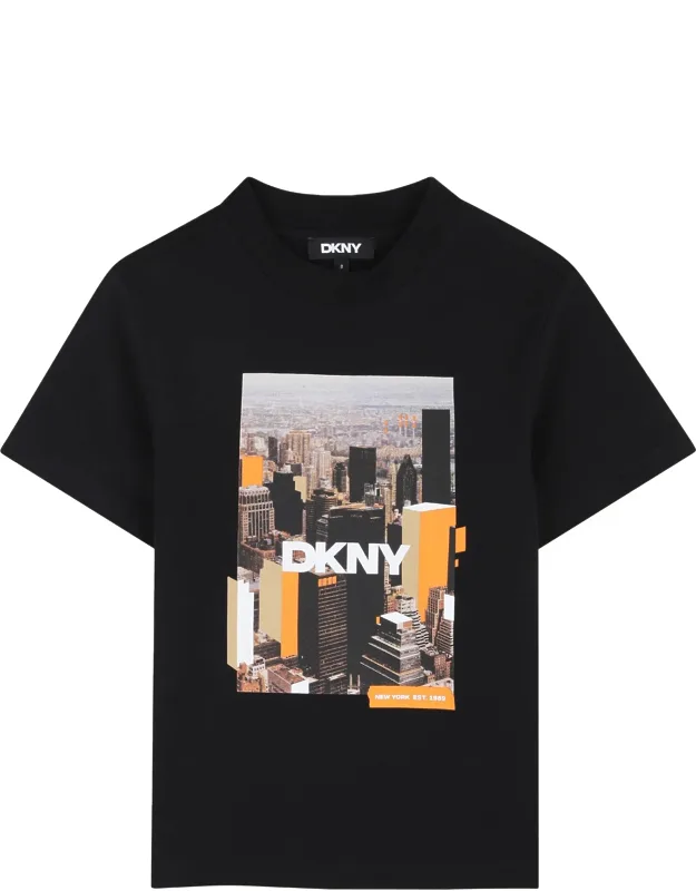 T-shirt With "new York" Print