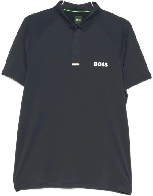 Logo-print Raglan-sleeve Polo Shirt