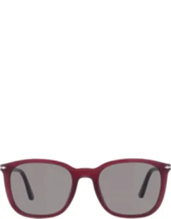 Persol Grey Square Sunglasses Po3355s 52 Mm Lens Width, 100% Uv Protection