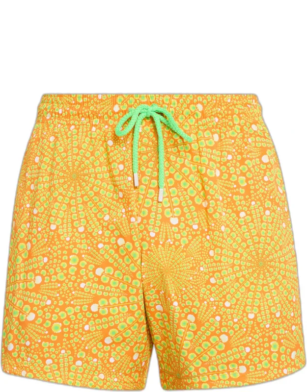 Mosaic Urchin Stretch Nylon Swim Trunks