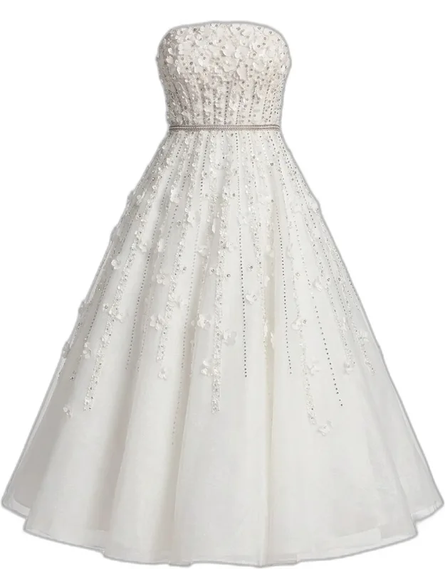 Beaded Fit-and-flare Midi Dress