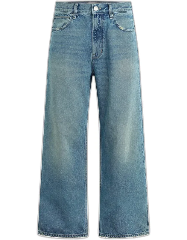 Luca Faded Denim Wide-leg Jeans