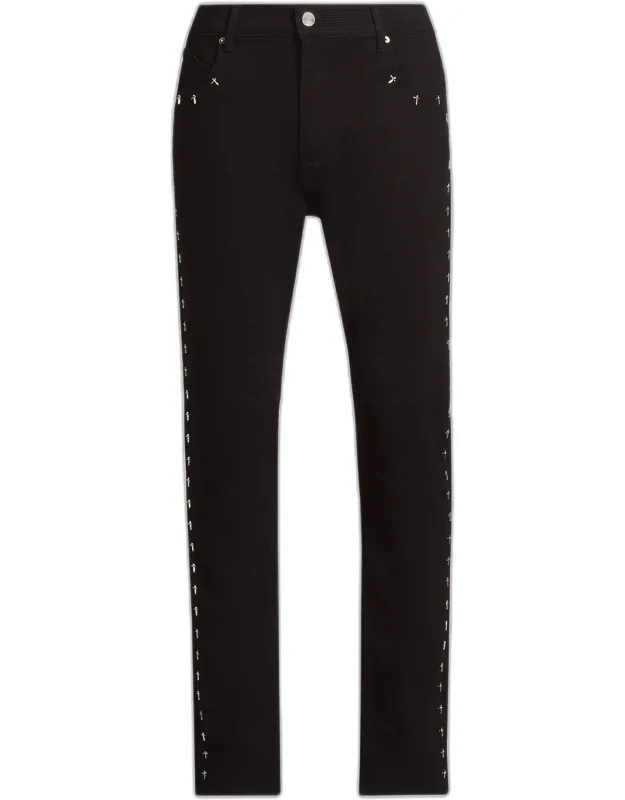 Cross Stretch High-rise Slim-fit Jeans