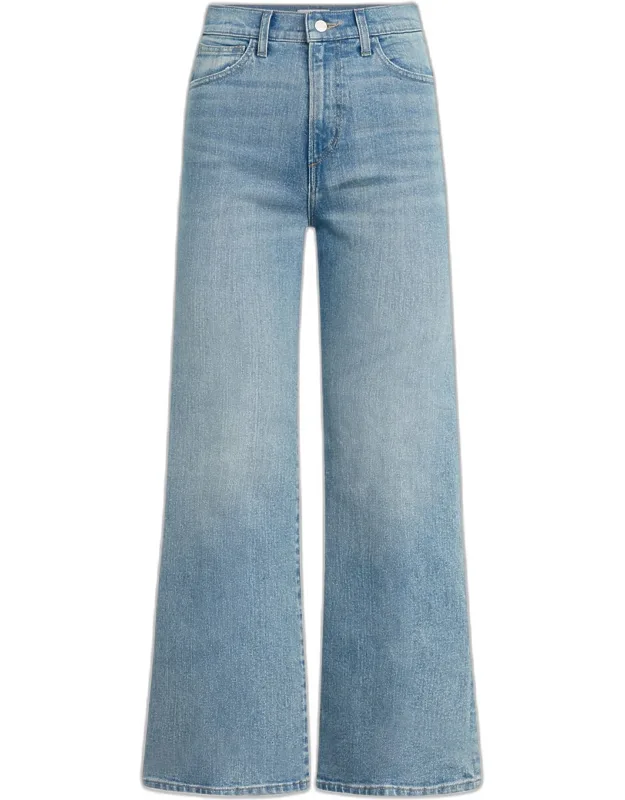 The Blake High-rise Cropped Wide-leg Denim Jeans