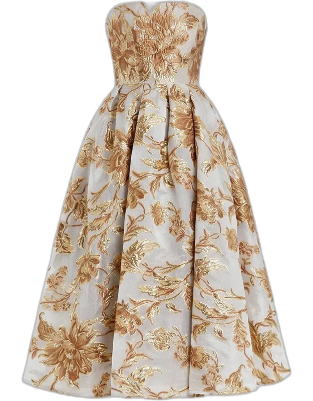 Fit & Flare Midi Dress W/ Pockets