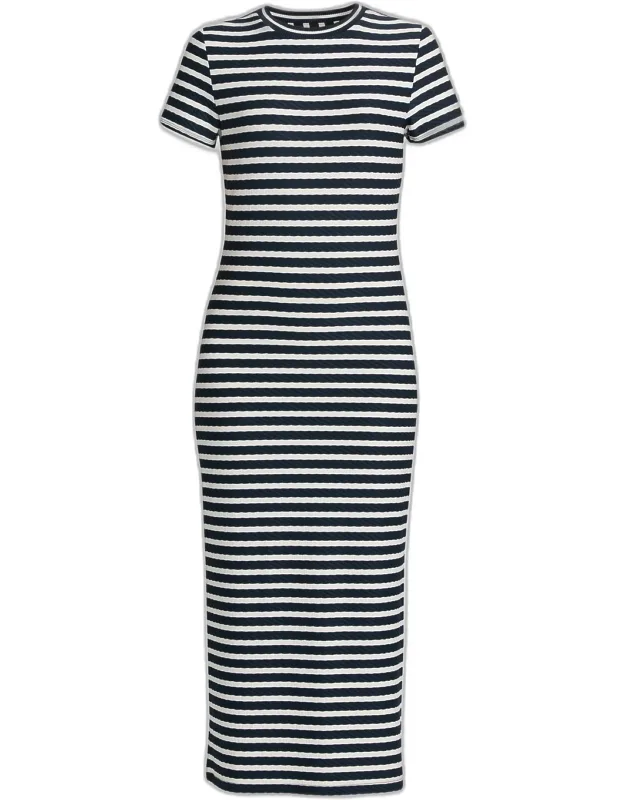 Striped T-shirt Midi-dress
