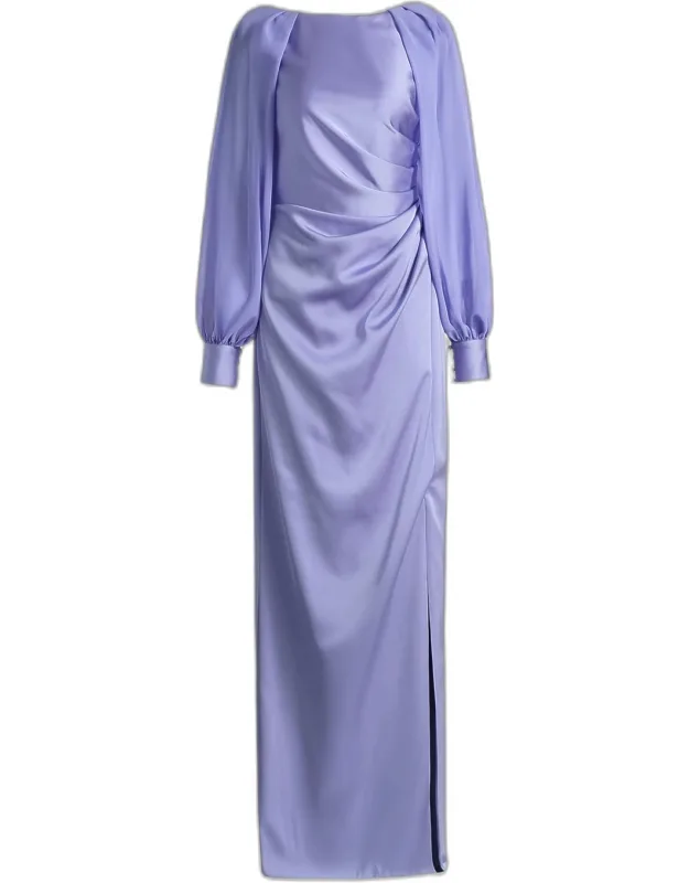 Satin Column Dress