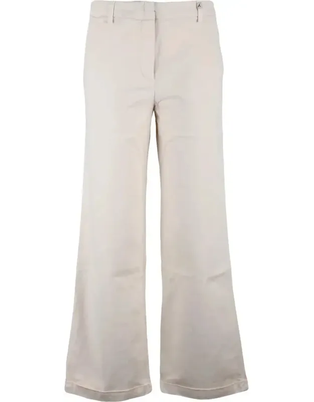 Cropped Wide-leg Trousers