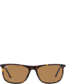 Brown Rectangular Sunglasses Rb2216 902/33 61 Mm Lens Width, 18 Mm Lens Bridge
