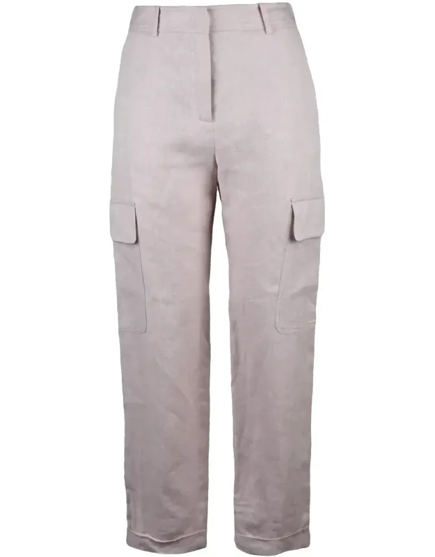 Linen Cargo Trousers