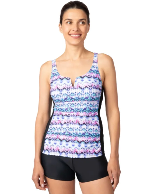 Notch Front Tankini Top
