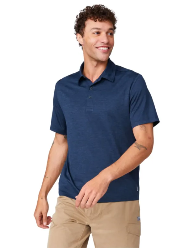 Free Country Sunfree Upf Polo Shirt With Cooling Effect And Moisture-wicking Tech