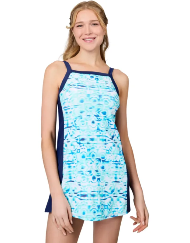 Free Country Swim Dress With Upf 50+ Protection And Quick-dry Material