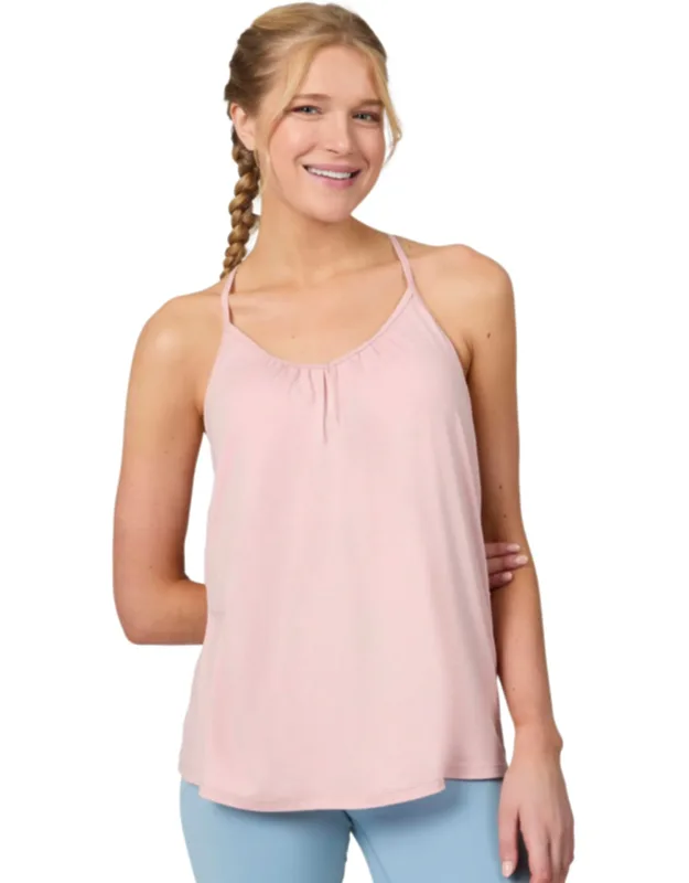 Microtech Chill B Cool V-neck Cami Top With Built-in Bra
