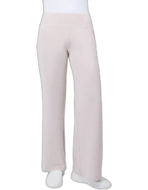 Free Country Cloud Knit Wide Leg Pants With Moisture-wicking Comfort And 4-way Stretch