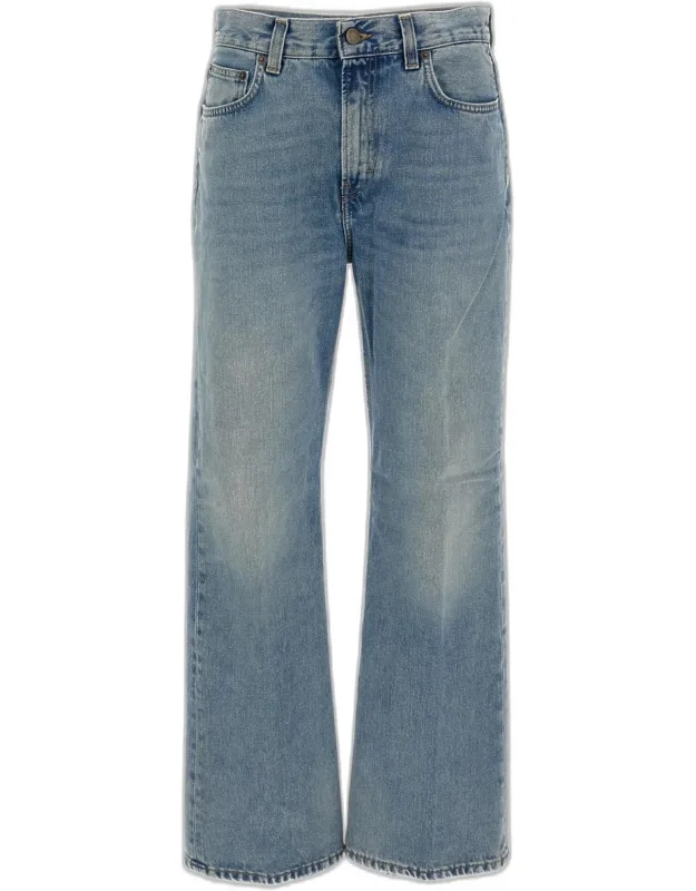 Jeans Winny Dirty Celestial Non-stretch Cotton, Mid-rise, Wide-leg