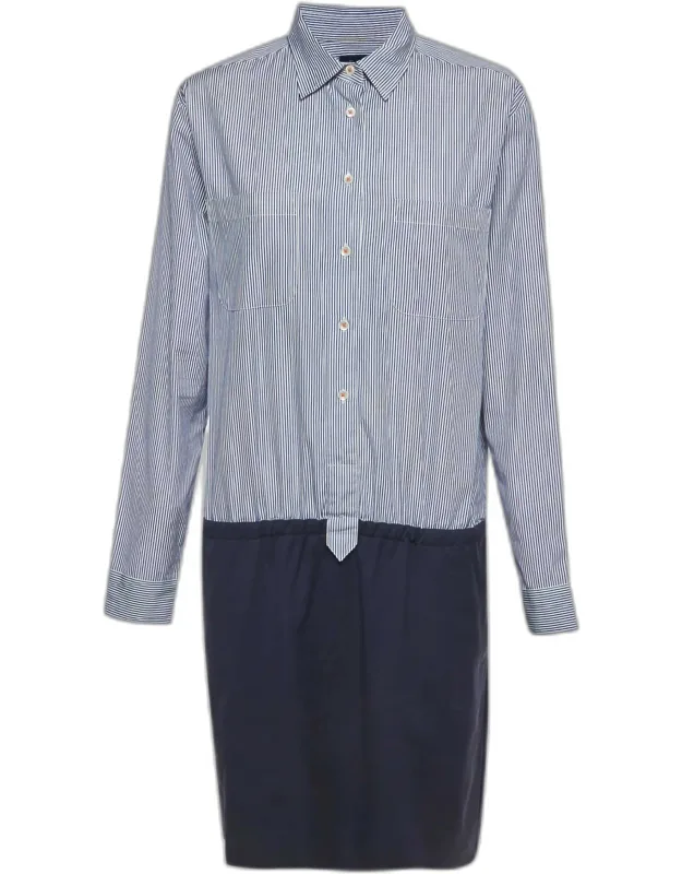 Stripe Cotton Shirt Dress