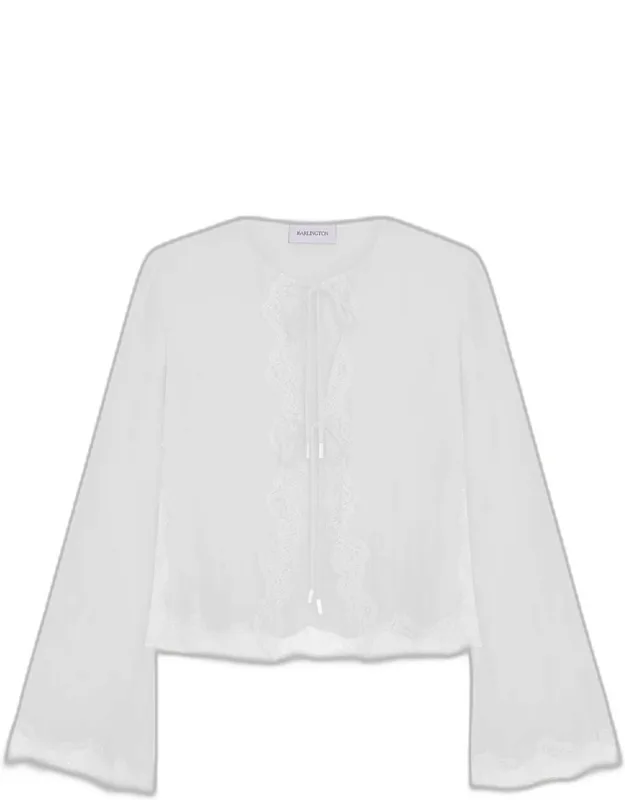 Tie-front Silk Cardigan