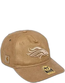 'x Carhartt Denver Broncos Nfl Hitch Snapback Hat With Structured Mid-fit Crown And Adjustable Snapback Closure