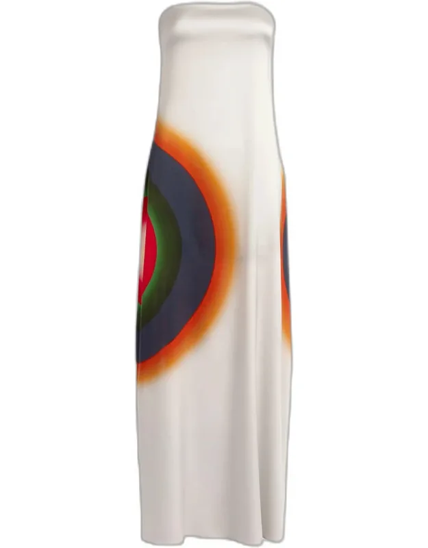 Bahiana Strapless Abstract-print Silk Maxi Dress