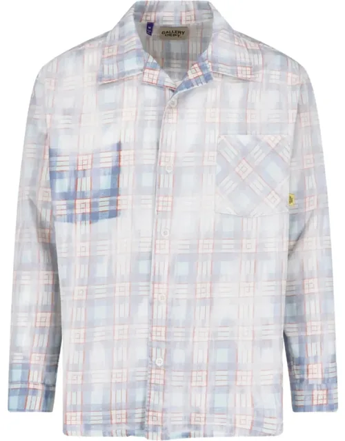 Plaid-print Long-sleeve Shirt