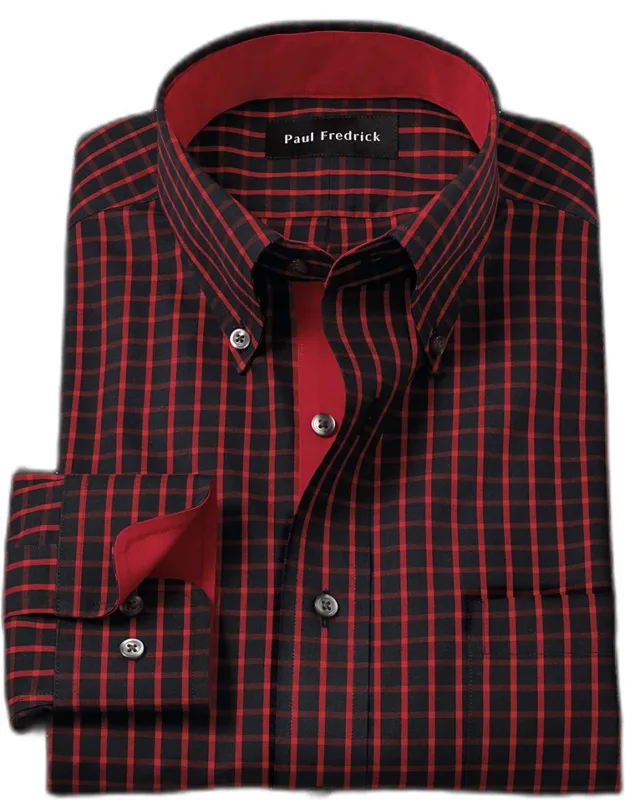 Comfort Stretch Non-iron Check Dress Shirt
