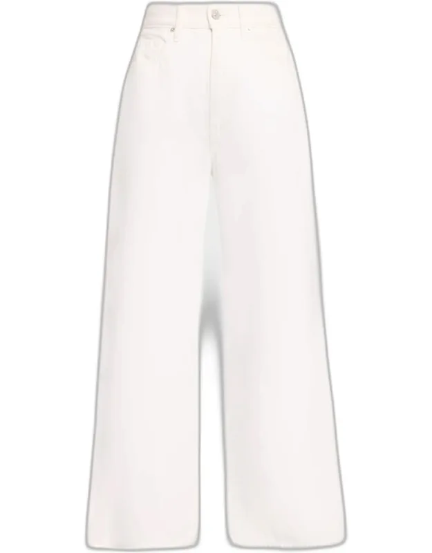 Cropped High-rise Wide Jeans