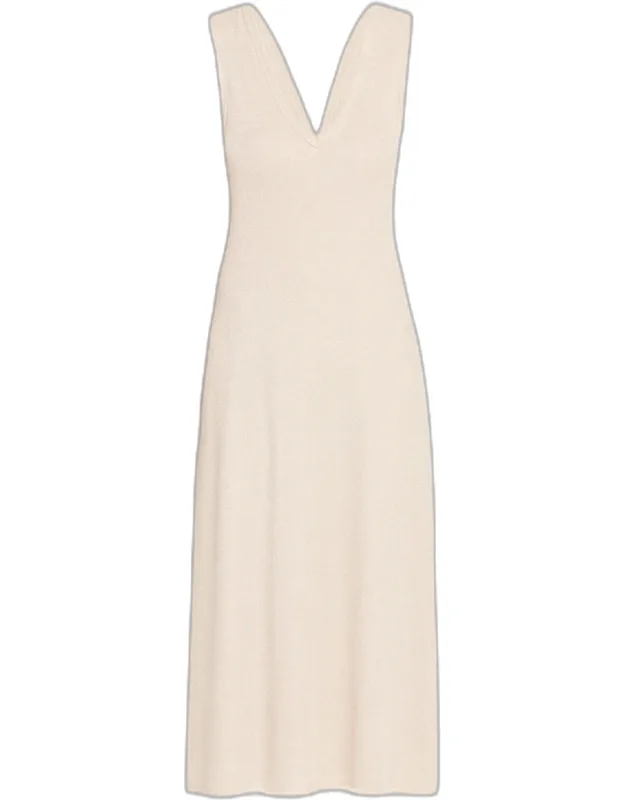 V-neck Midi Dress