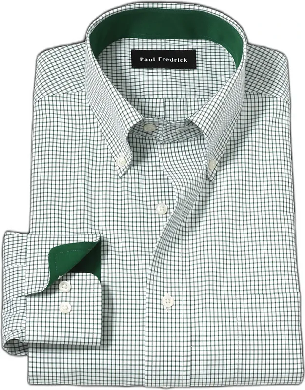 Non-iron Cotton Check Dress Shirt