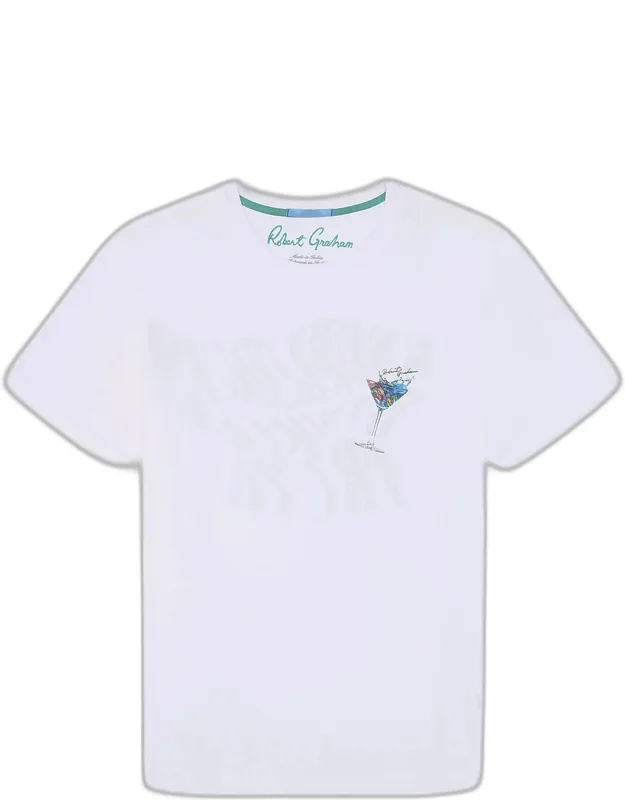 Wavy Sips Graphic Cotton T-shirt