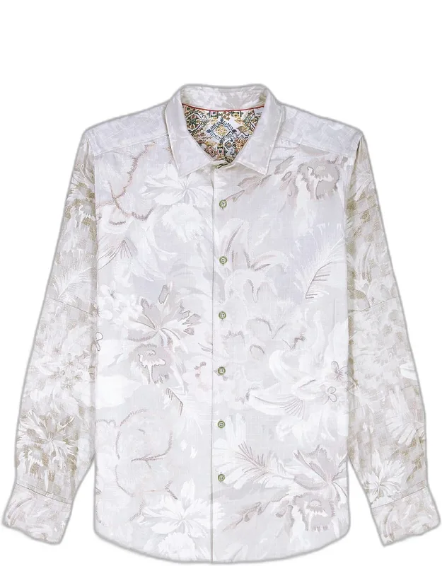 Sand Cruiser Floral Jacquard Button-down Shirt