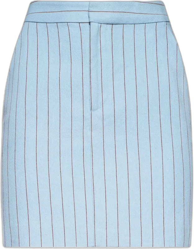 Tailored Pinstripe Mini Skirt