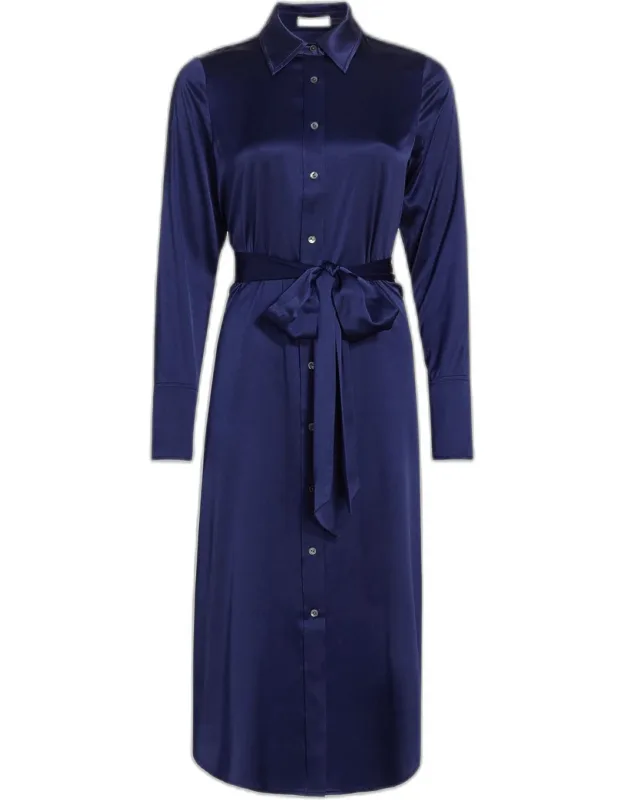Silk Shirtdress
