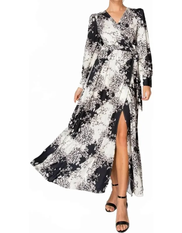 Puff Sleeve Belted Maxi Dress