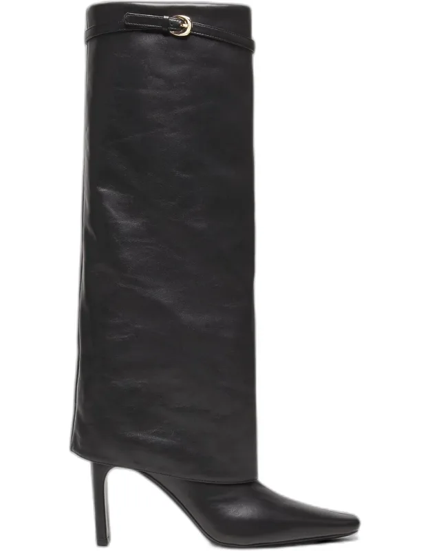 Foldover Leather 90mm Boots