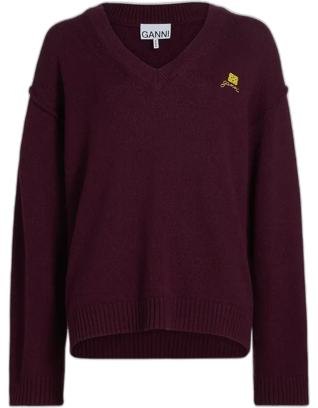 Core Future Wool-blend V-neck Sweater