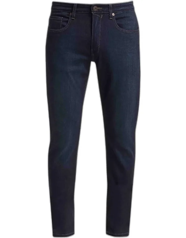Federal Slim-straight Jeans Featuring Innovative Transcend Fiber Technology For A Luxuriously Soft Feel, Comfortable Fit And Unyielding Support. Five-pocket Style. Slim, Straight Legs. Button/zip Fly; Belt Loops. Rayon/cotton/polyester/spandex.