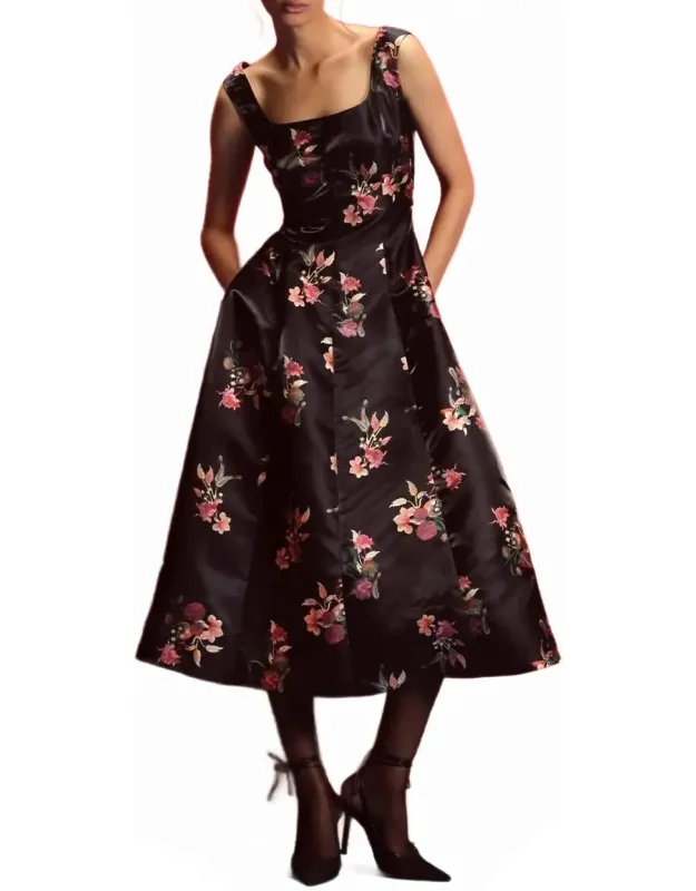 Silk Midi Dress