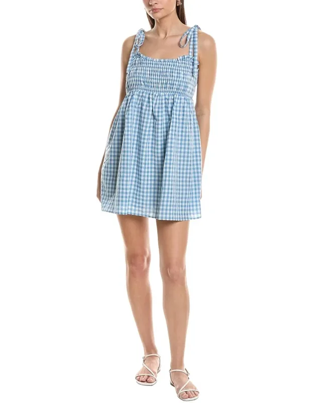 Solid Sleeveless Mini Dress