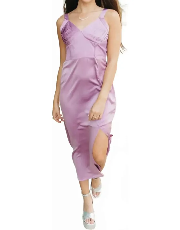 Satin Midi Dress